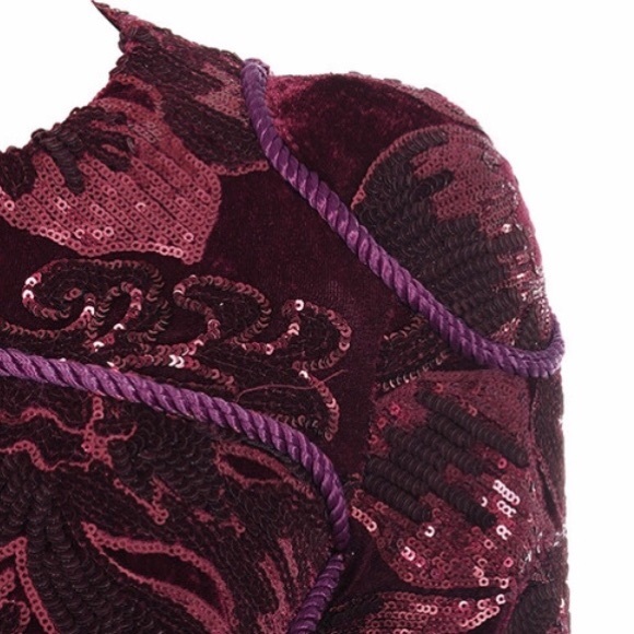 Burgundy NWOT HOCB Lenore Dress XS - Picture 6 of 8